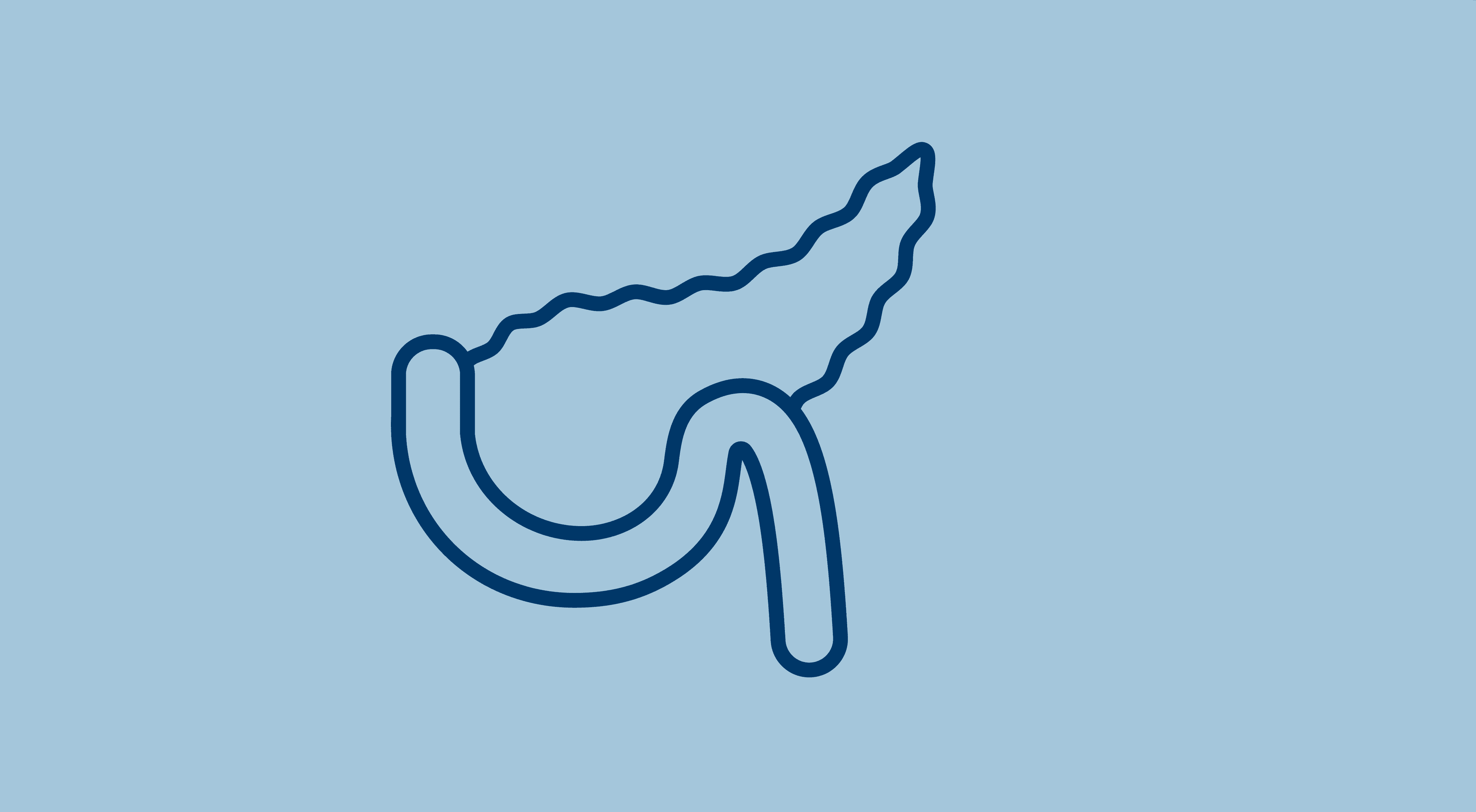 pancrease on a light blue background